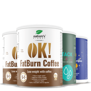 2x OK!FatBurn Coffee + Detox Aqua Attack GRATIS + Golden Q10 GRATIS
