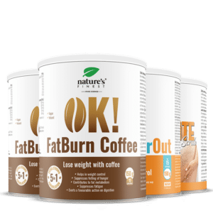 2x OK!FatBurn Coffee + OK!WaterOut GRATIS + Kaffescrub mod cellulite GRATIS