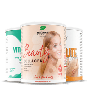 Skønhedskollagen med hyaluron + Vitamin C + Kaffescrub mod cellulite