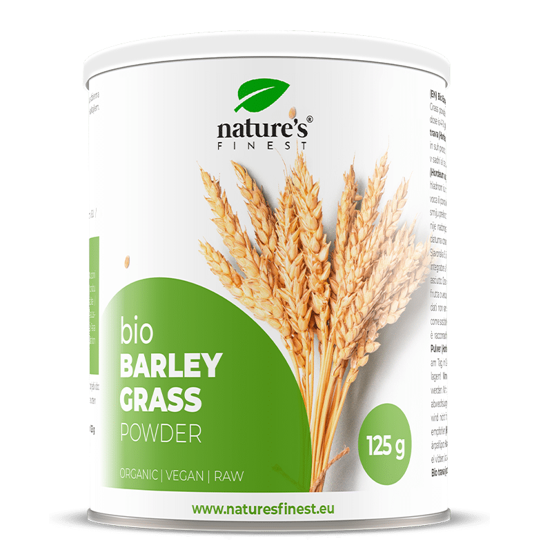 Økologisk byggræspulver