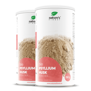 Pulver fra økologisk psylliumskaller