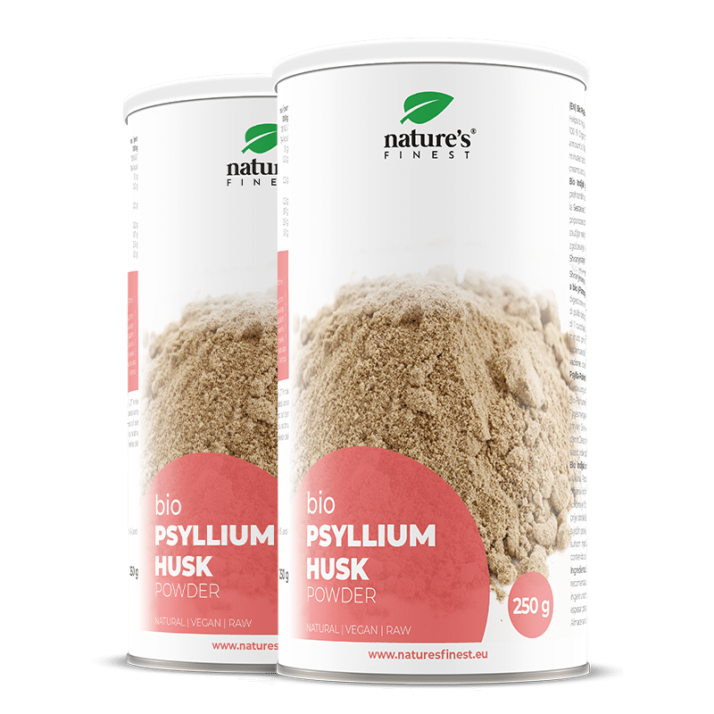 Pulver fra økologisk psylliumskaller