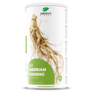 Økologisk sibirisk ginseng i pulverform