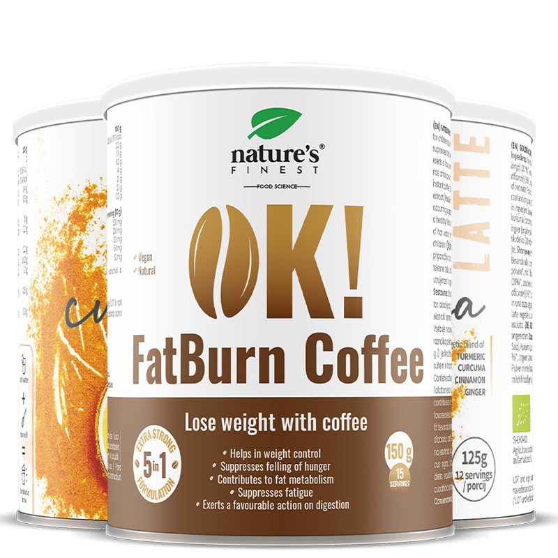 2x Golden Curcuma latte + OK!Fatburn Coffee GRATIS