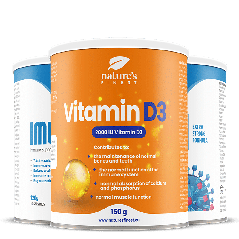 2x IMUNUP + D3-vitaminpulver
