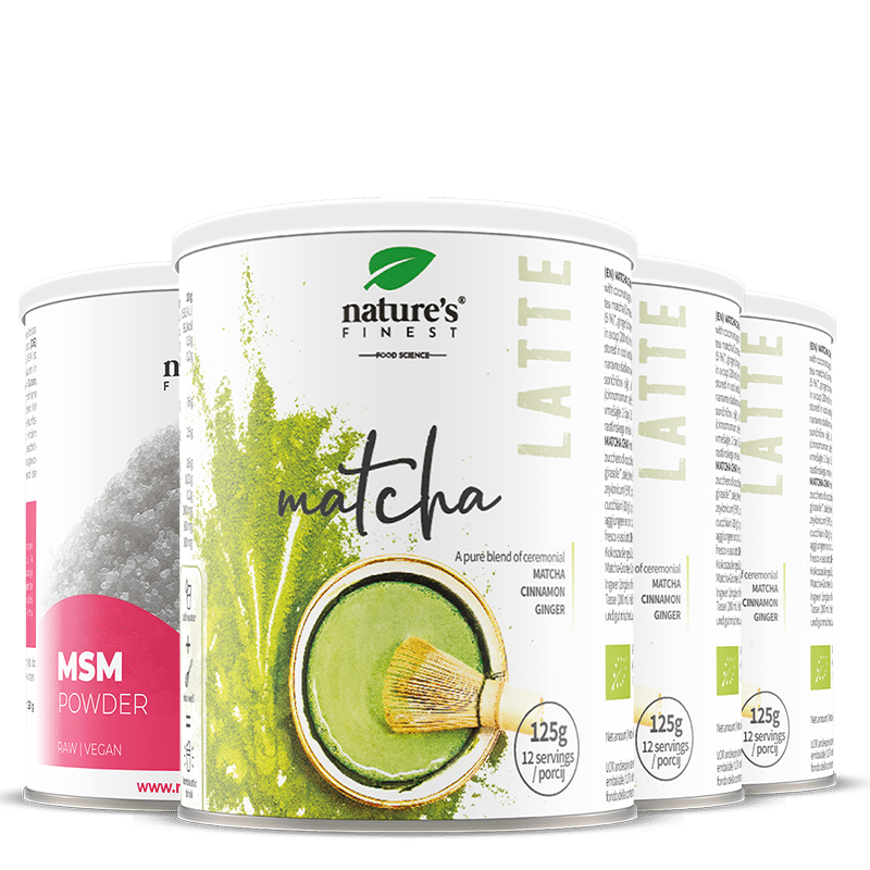 Matcha Chai latte 2+1 FREE + MSM GRATIS