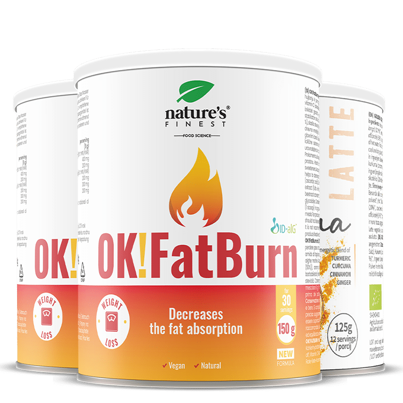 OK!FatBurn + Golden Curcuma latte 2+1 FREE