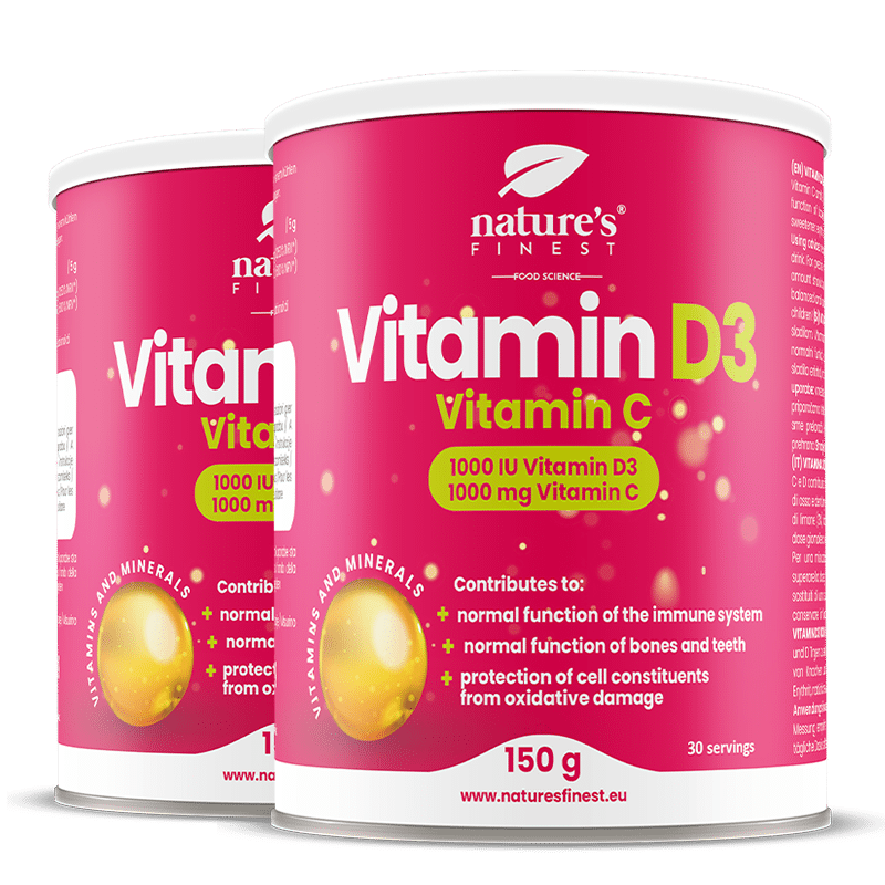 Vitamin D3 + Vitamin C 1+1 GRATIS