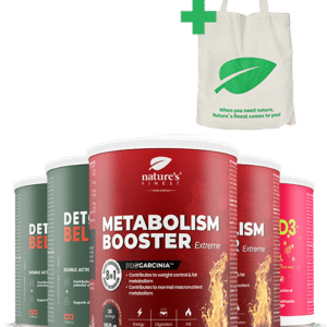 2x Detox Belly Burn + 2x Metabolism Booster Extreme + Vitamin D3 + Vitamin C + DARILO Vrečka