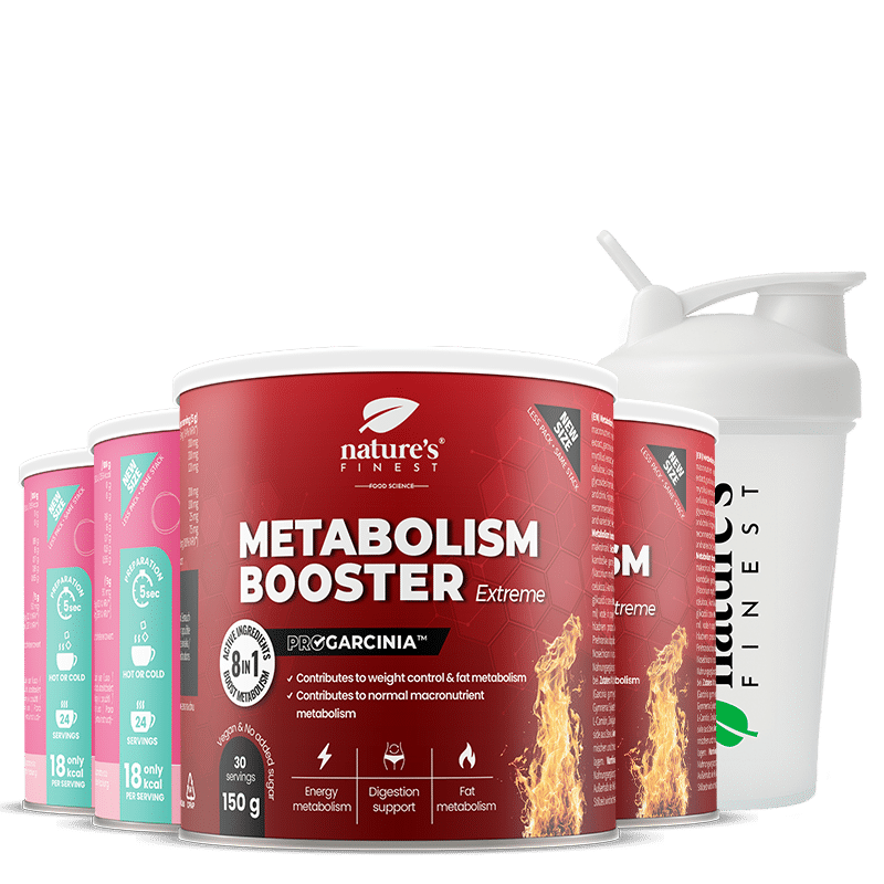 2x Beauty Tea with Hyaluron + 2x Metabolism Booster Extreme + NF shaker