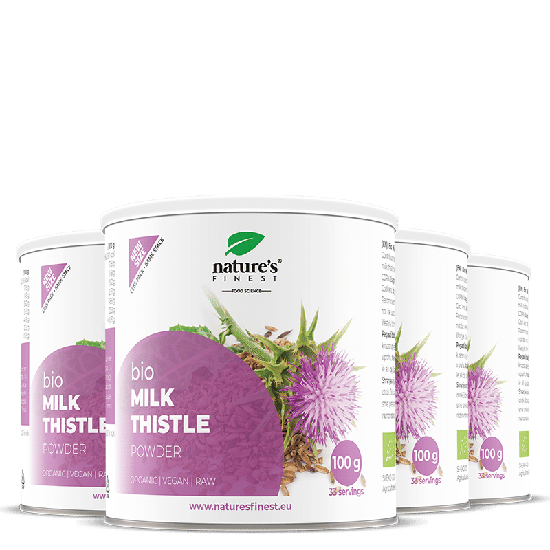 Pulveriseret økologisk marietidsel 2+2