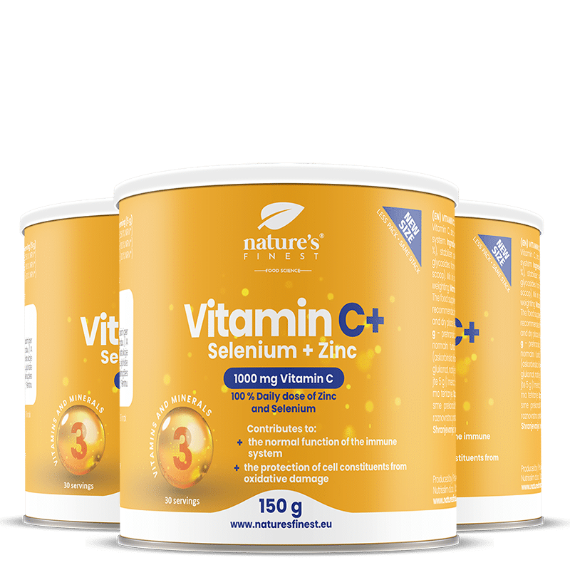 Vitamin C + Selen + Zink 2+1 GRATIS